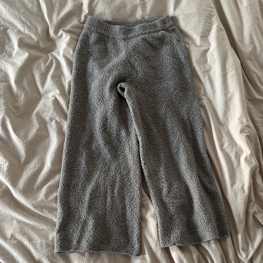 Cozy Gray Fleece Pants Women’s Size Medium